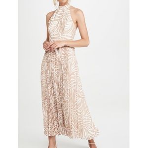 Zimmermann sunray picnic dress zebra sand